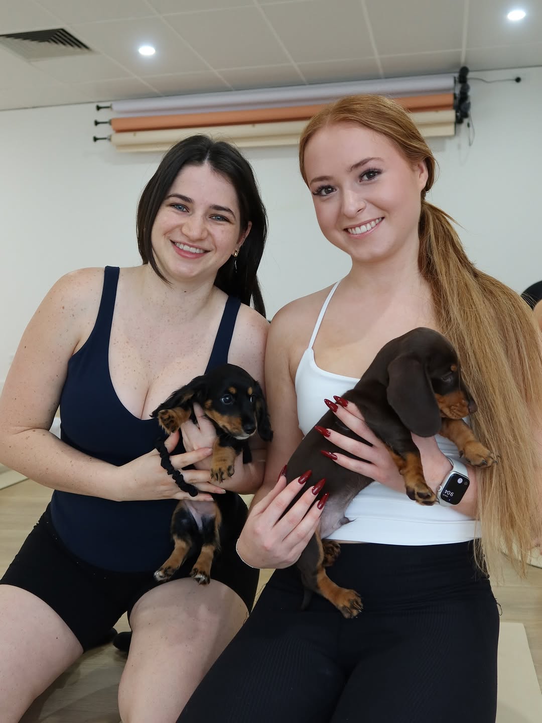 Jamie & Sofia with their Prestige Doxies Dachshund