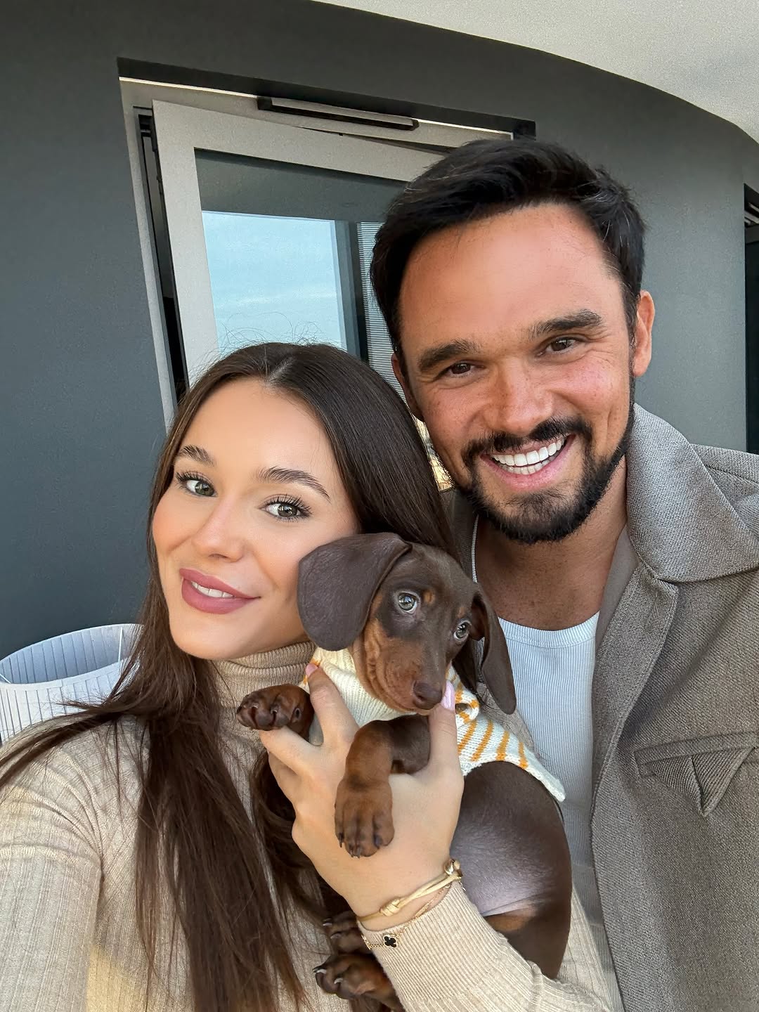 Daniel & Sophia with their Prestige Doxies dachshund
